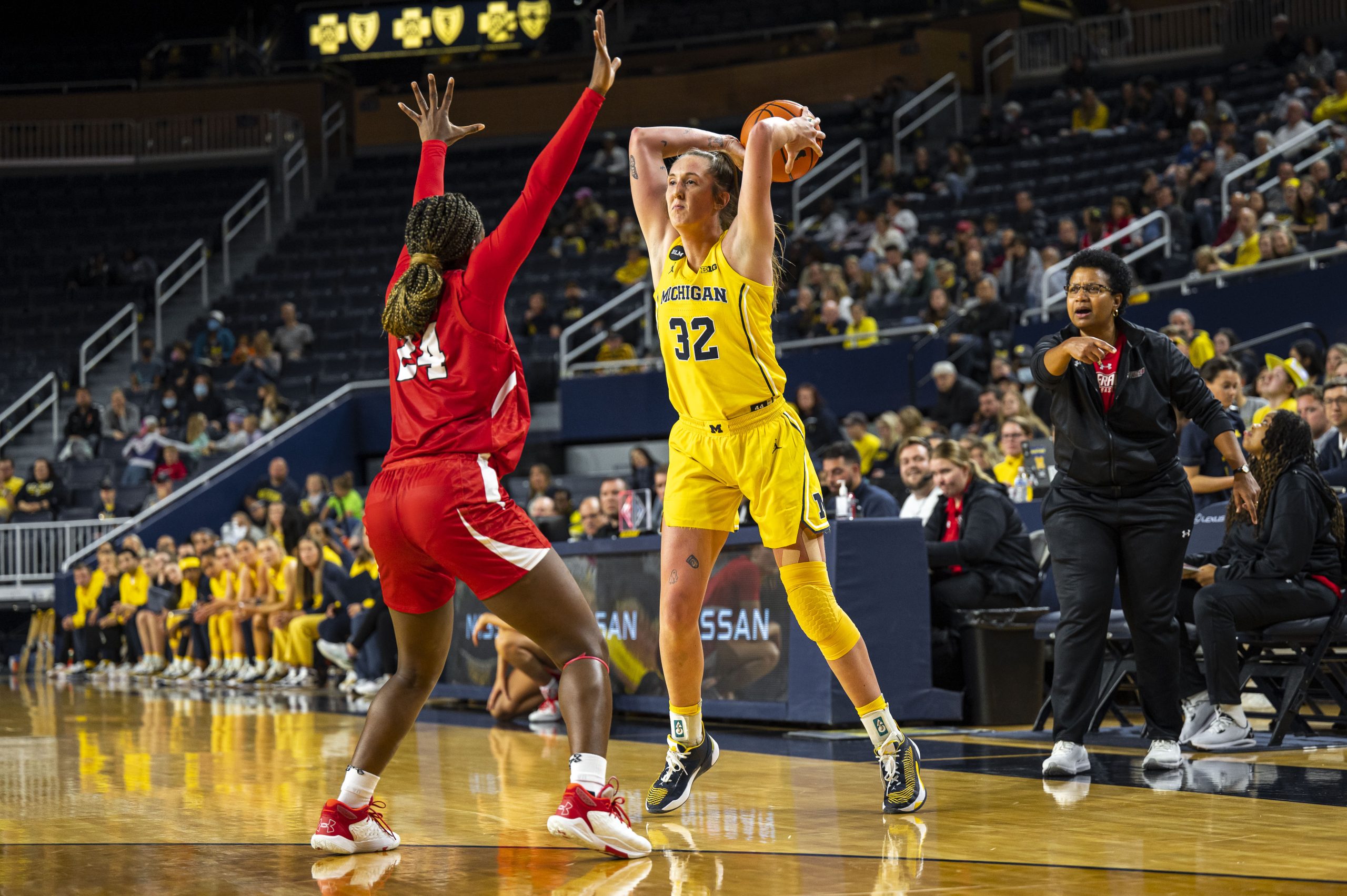 Valiant University of Michigan Women's Basketball Yellow #5 Laila
